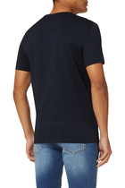 Stripe Logo Cotton T-shirt